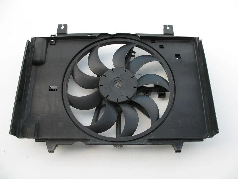 2009 2010 NISSAN CUBE COOLING RADIATOR FAN ASSEMBLY MOTOR UNIT WITH AC A/C 09 10 - Image 1 of 2