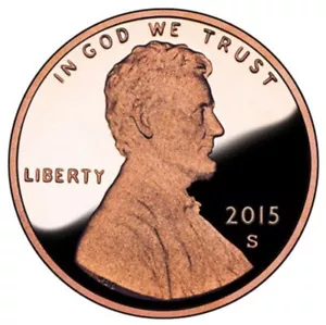2015 S Proof Lincoln Shield Cent Uncirculated US Mint - Picture 1 of 2