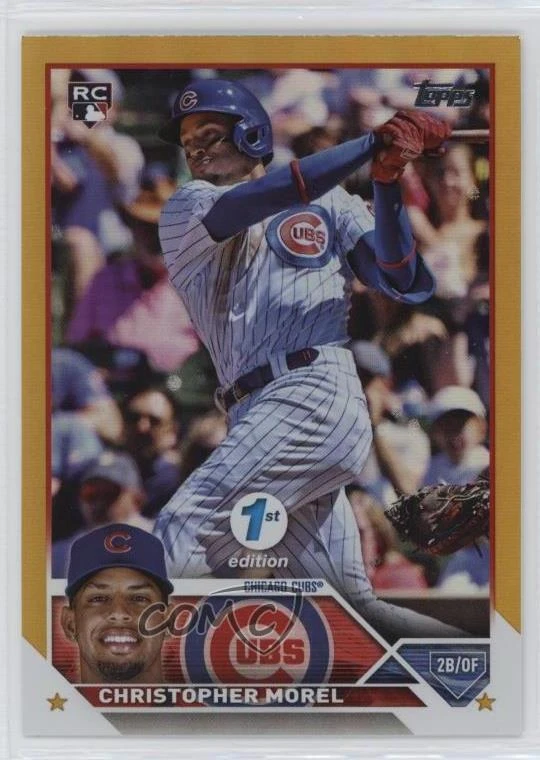 2023 Topps Series 1 1st Edition Gold Foil Christopher Morel #308 Rookie RC