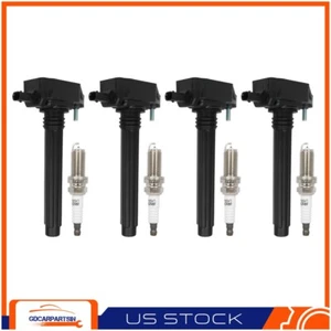 4*Ignition Coils & 4*Spark Plugs For Dodge Dart 2.0L L4 2013 2014-2016 UF648 - Foto 1 di 9