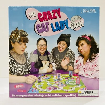 The Crazy Cat Lady Board Game Archie McPhee Accoutrements New in Box Sealed - Image 1 of 3