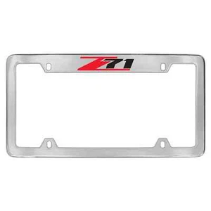 Chevy Z71 License Plate Frame With Holes 4 Holes (Chrome) - Picture 1 of 3