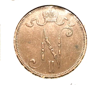 Finland 1911 5 pennia KM 15 XF - Picture 1 of 2