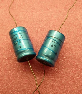 2 piezas. Condensador electrolítico axial 1500uF 16 voltios vintage gama alta Philips - Imagen 1 de 1