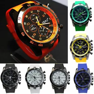 Reloj de pulsera de cuarzo analógico deportivo de lujo de acero inoxidable moderno para hombres de moda regalos - Imagen 1 de 21