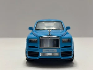 1:24 rolls royce cullinan mansory Diecast with LED HEADLIGHT & TAILLIGHT Blue - Picture 1 of 9