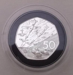 1994 D-Day 50th Anniversary 50p Coin Silver Proof With COA - Picture 1 of 3