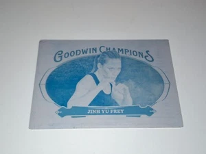 JINH YU FREY 2020 Upper Deck Goodwin Champions Cyan Printing Plate Card UFC MMA - Bild 1 von 2