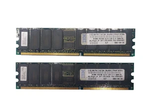 IBM 38L4030 PC-2100 CL2.5 2.5V Fru 09M4307 Server Memory RAM 512MB X 2 Tot. 1GB - Picture 1 of 3