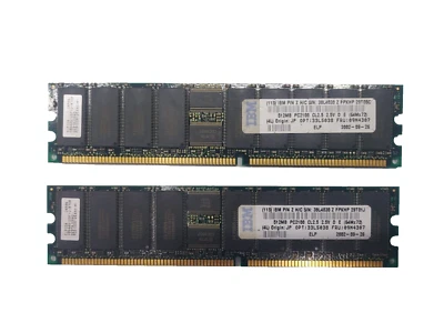 IBM 38L4030 PC-2100 CL2.5 2.5V FRU 09M4307 Server Memory RAM 512MB X 2 TOT. 1GB - Immagine 1 di 3