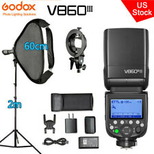 Us Godox V860Iii-S 2.4G Ttl Hss Flash Speedlite For Sony+60*60cm Softbox Stand