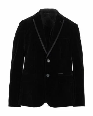 Armani Exchange A/X Para Hombres Negro Terciopelo Esmoquin Abrigo Deportivo Blazer Traje Chaqueta Nuevo con Etiquetas Foto 1 de 2