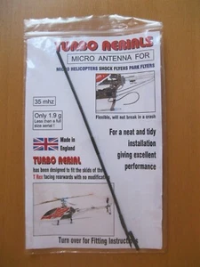 NEW 35Mhz MICRO ANTENNA FOR RC MICRO HELI SHOCK FLYERS PARK FLYERS - Picture 1 of 2