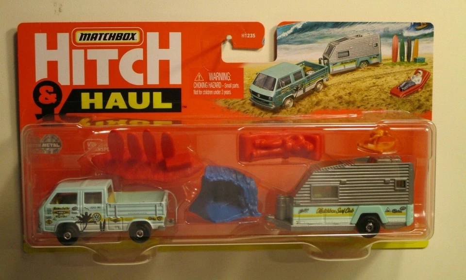 MATCHBOX VOLKSWAGON CABINA TRANSPORTADORA ENGANCHE Y TRANSPORTE CON REMOLQUE SOLO LOCALES GWM60  Foto 1 de 1