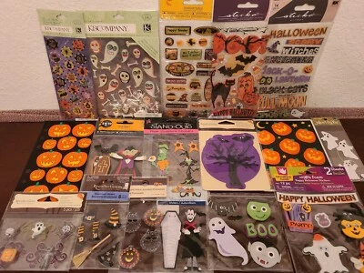 25 Packs/Sheets Stickers, Embellishments 4 Crafts, Scrapbook/FALL/HALLOWEEN #164 - Image 1 of 4
