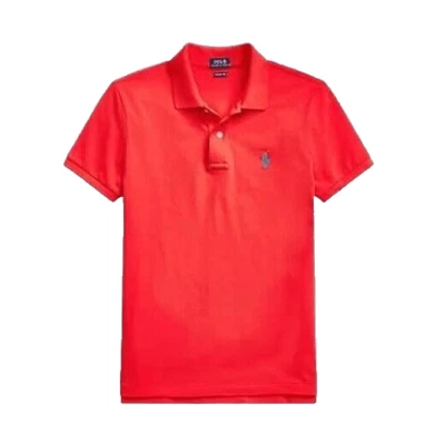 Novo Polo Feminino POLO Ralph Lauren Malha Tamanho XS Ajuste Clássico Vermelho MSRP $110 - Imagem 1 de 3