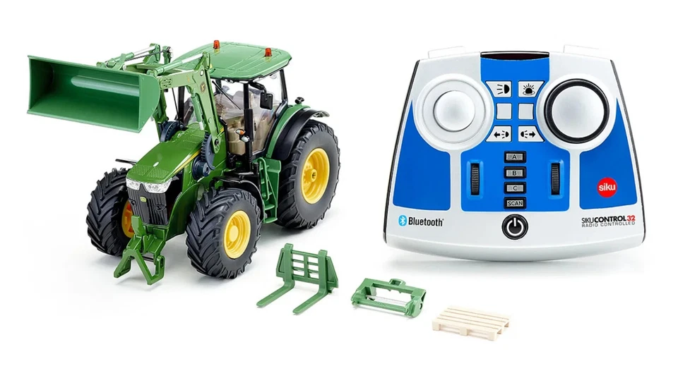 Siku Control 1:32 6795 John Deere 7310R mit Frontlader Bluetooth Fernsteuermodul - Bild 1 von 1