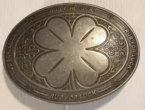 RUB FOR LUCK Retractable Belt Buckle That Holds Your Beverage by BevBuckles USA. - Picture 1 of 7