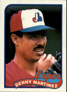 1989 Topps Montreal Expos Baseball Card #313 Dennis Martinez