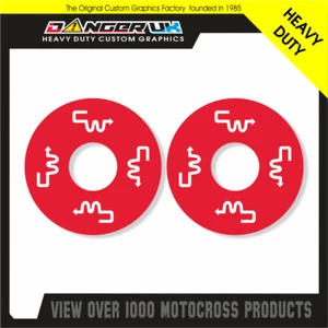BMX HANDLEBAR THUMB SAVER DONUTS CW RACING RED - Picture 1 of 1