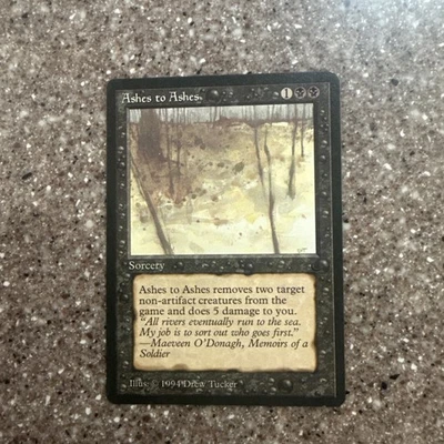 MTG Ashes to Ashes The Dark Regular Common LP - Magic The Gathering - Image 1 of 2