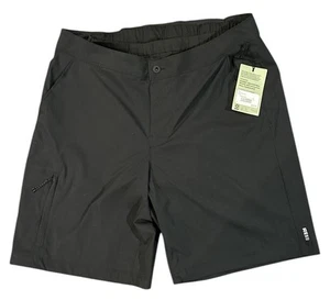 REI Co-op Link Double Ride Bike Shorts Mens L Black Padded Lining Secure Pockets - Picture 1 of 14