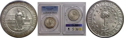 1936 50C Columbia Commemorative Half Dollar PCGS MS-66 - Image 1 of 3
