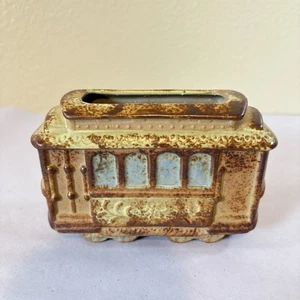Fioriera auto trolley ceramica San Francisco contrappunto MCM vintage - Foto 1 di 8