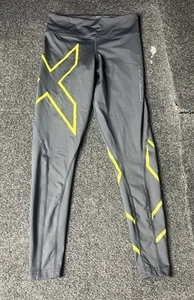 2XU Compression Tights Womens Small Grey Slim Mid Rise 7/8 Pants Ladies - Picture 1 of 13