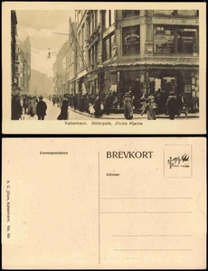 Kopenhagen København Østergade, Jllums Hjørne, Geschäfte Geschäftsstraße 1910 - Picture 1 of 3
