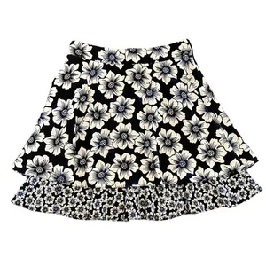 Kate Spade silk skirt mixed floral patterns with a tier Size 2 - Picture 1 of 6