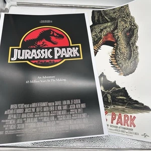 LOTTO 3 POSTER LOCANDINE JURASSIC PARK 32x45cm - Foto 1 di 4