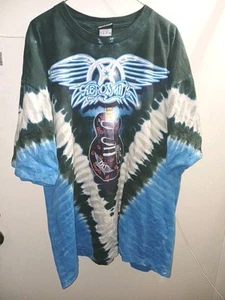 Aerosmith.  Blaues Shirt 2006.  2X Liquid Blue Tag - Bild 1 von 7
