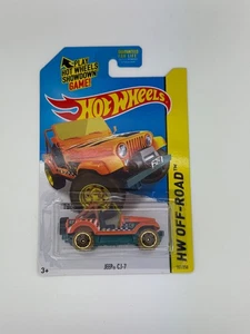 Jeep CJ-7 2014 Hot Wheels naranja verde azulado - HW todoterreno #101/250 - Imagen 1 de 1