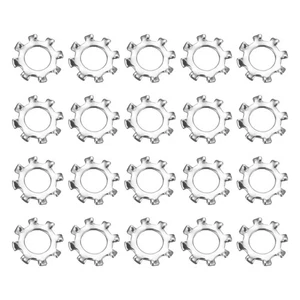 Arandela de bloqueo de dientes externa de acero inoxidable 8# 304 50 piezas - Imagen 1 de 6