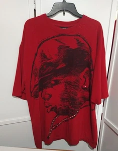 T-shirt rossa usata Notorious B I G Fatherz 4 adulto taglia XL RARA ottima - Foto 1 di 6