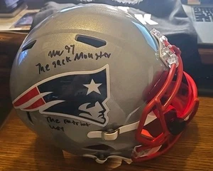 Milton Williams Signed Full Size Rep Patriots Helmet VISOR "The Sack Monster" - Picture 1 of 5