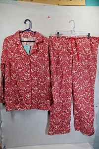 BedHead PJs Organic Cotton Long Sleeve Classic PJ Set Size Medium (36X28) NEW - Picture 1 of 14
