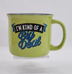 I'm kind of a big deal Ceramic Camping Mug Green 14oz Gift - Picture 1 of 2