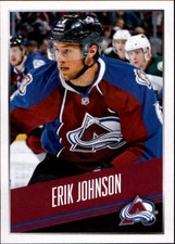 2014-15 Panini Stickers Colorado Avalanche Hockey Card #290 Erik Johnson