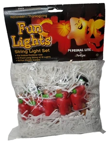 NIP VTG Primal Lite Plastic Blow Mold Halloween Witches Witch String lights 12" - Picture 1 of 7