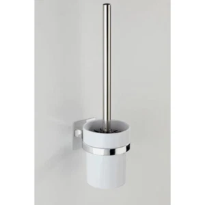 WENKO WC Garnitur QUADRO Toiletten Klo Bürsten Halter ohne bohren Bad Gäste WC - Bild 1 von 6