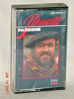PAVAROTTI PASSIONE 1985 CASSETTE LONDON RECORDS CRo2 DIGITAL FAVORITE LOVE SONGS - Image 1 of 2