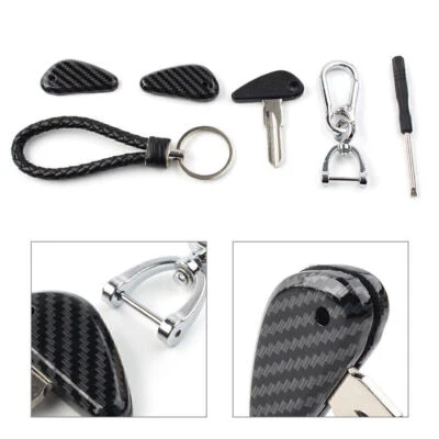 Hoja sin cortar llave en blanco embrión fibra de carbono patrón ajuste Indian Scout 1920-2018 Foto 1 de 4