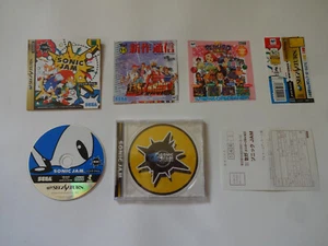 SONIC JAM Sega Saturn SS Action Game 1997 GS-9147 w/Obi Hagaki NTSC-J From Japan - Picture 1 of 20