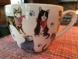 Portobello By Design Cats Mug LIFE IS BETTER...WITH A CAT 16 Oz Porcelain - Picture 1 of 6