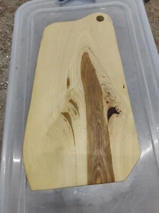 Cutting Board Charcuterie  Board Live Edge Hickory 16x9 Inches - Picture 1 of 5