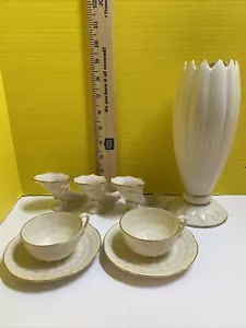Lotto di 8 Lenox misto. Articoli tazza da tè piattini corna e vaso - Foto 1 di 16