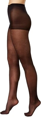 Tono Mujer Espiga Transparente Con Control-Top, Negro, Talla 1 Hecho en EE. UU. Foto 1 de 4