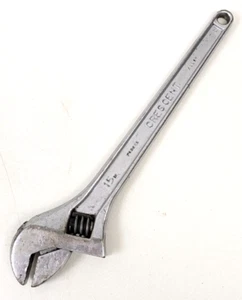 Crescent Adjustable Wrench 15" Made In USA Forged Alloy Chrome Finish Vintage - Picture 1 of 5